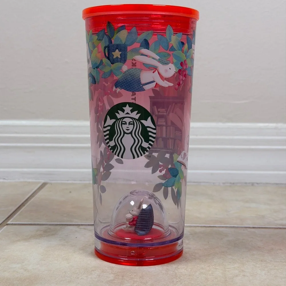 Starbucks Tumbler 2023 Year of the Rabbit 16oz Pink Red Target Exclusive